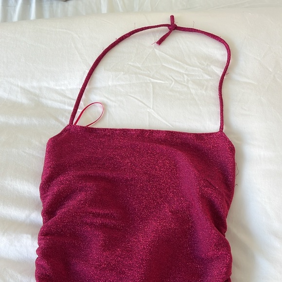 Reformation Breslin Dress - Hot Pink - Size Small - Picture 15 of 15